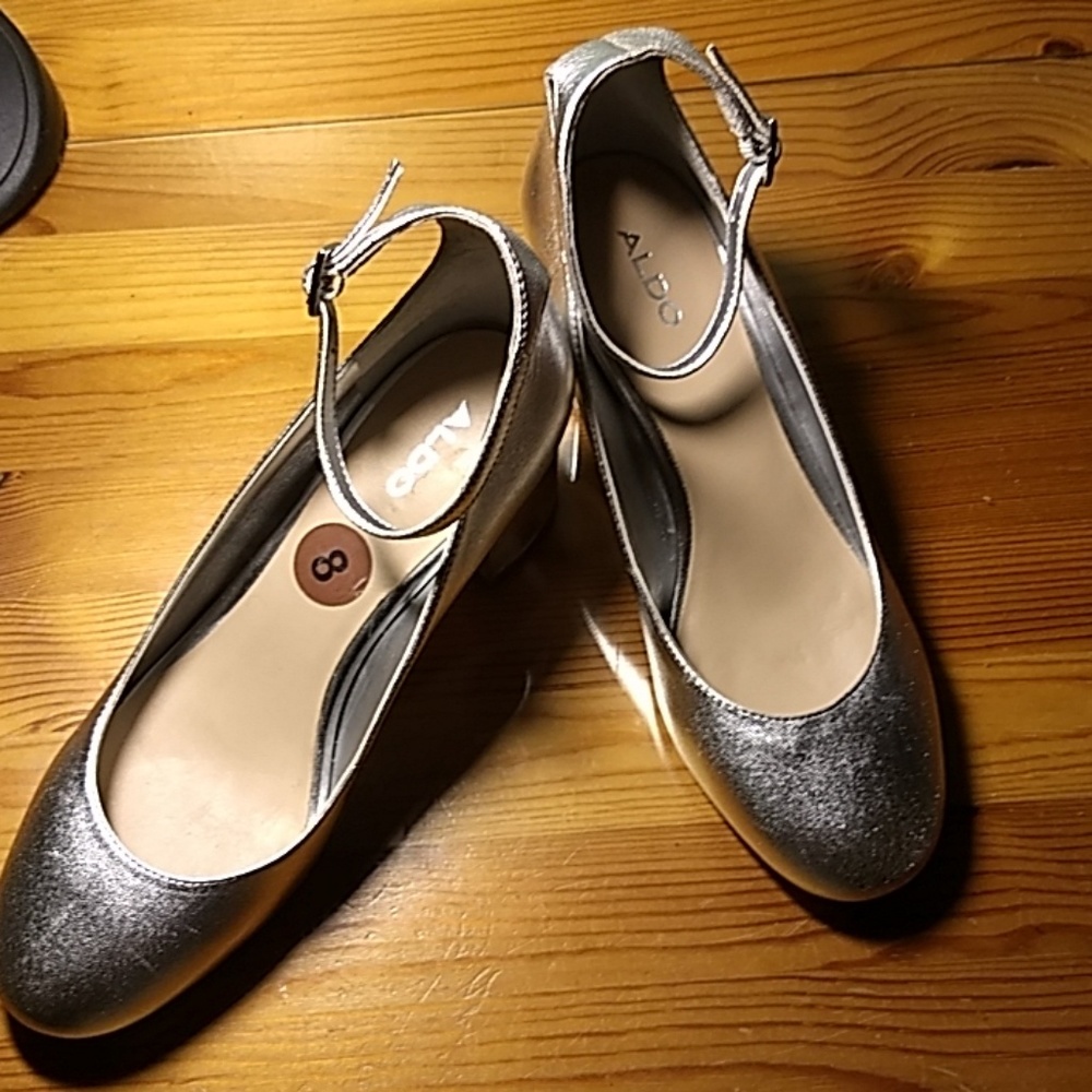 New Ankle Strap Round Toe Heels by Aldo